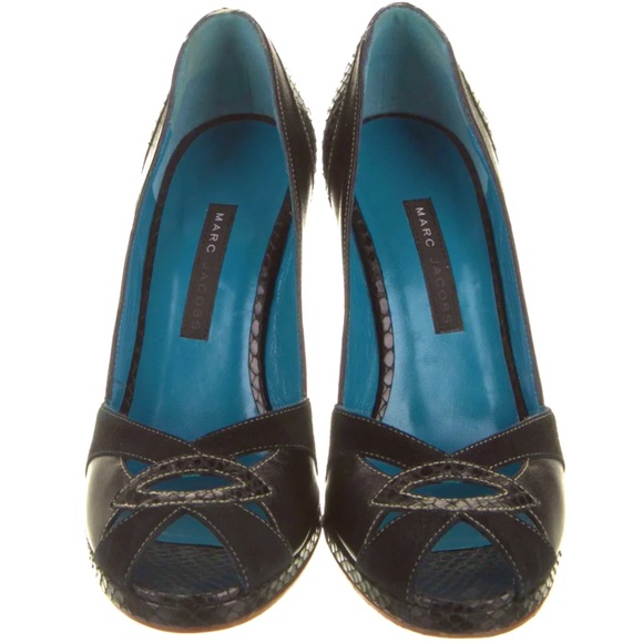 Marc Jacobs platform peep toe heels - Picture 3 of 16